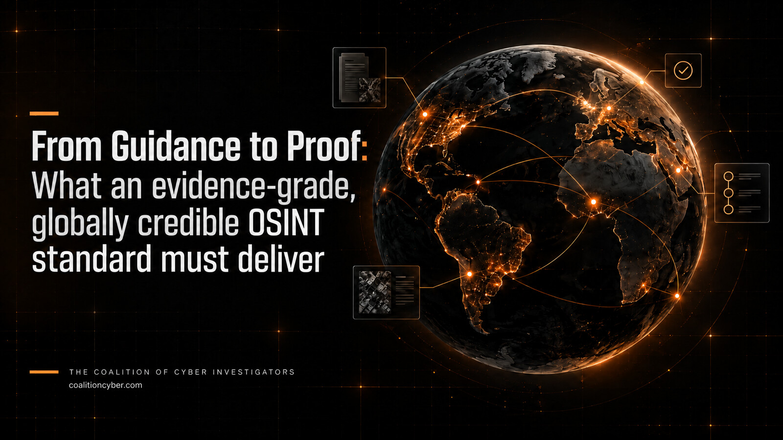 From Guidance to Proof: What an Evidence-Grade, Globally Credible OSINT Standard Must Deliver